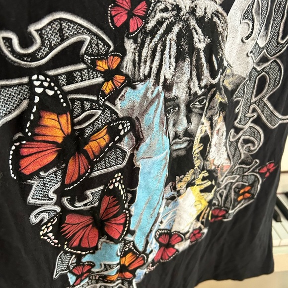 Juice WRLD - Night Butterfly- Men’s T-shirt- M - Sad RARE Short-Sleeve - Picture 9 of 15